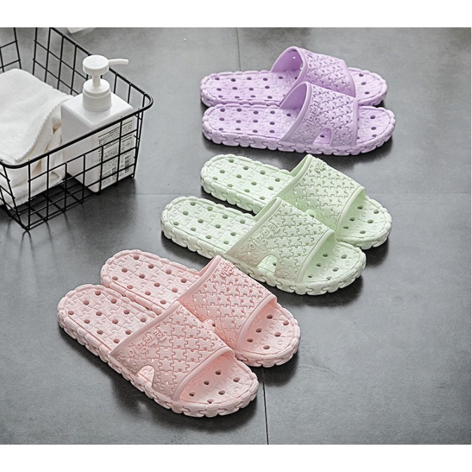 ️ Dép Đi Nhà Tắm, Dép Lỗ Đi Nhà Tắm, Dép Nhà Tắm Chống Trượt, Màu Pastel Hàn Quốc, Êm Chân