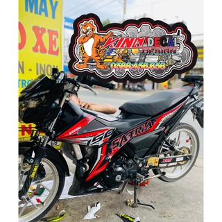 Tem Rời Satria 150 màu đen đỏ xám trắng