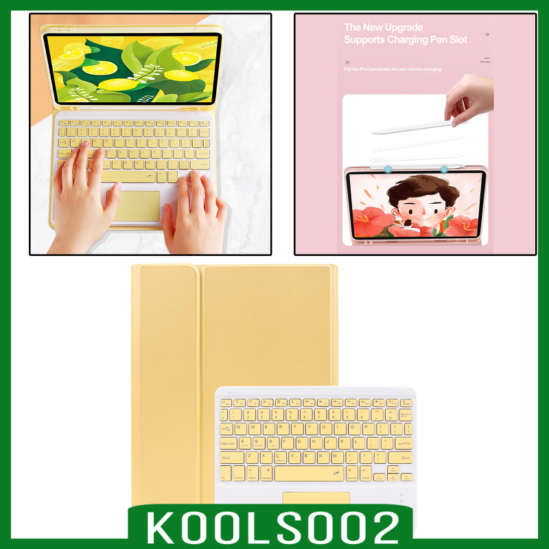 Bao Da Kèm Bàn Phím Không Dây Có Nam Châm Tháo Rời Nhẹ Cho Ipad / Ipad / Slim | BigBuy360 - bigbuy360.vn