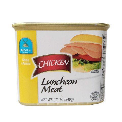 Thịt gà hộp nguyên vị Chicken Luncheon Meat Bristol 340g - Mỹ
