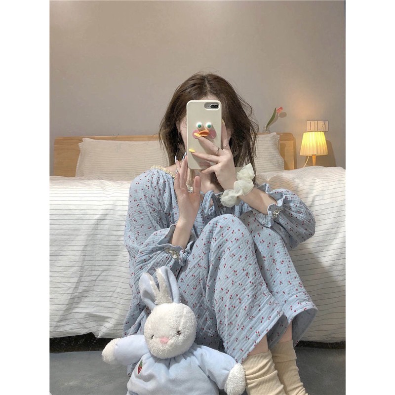 Set đồ ngủ vải xô dáng dài BD006 (ORDER) | BigBuy360 - bigbuy360.vn