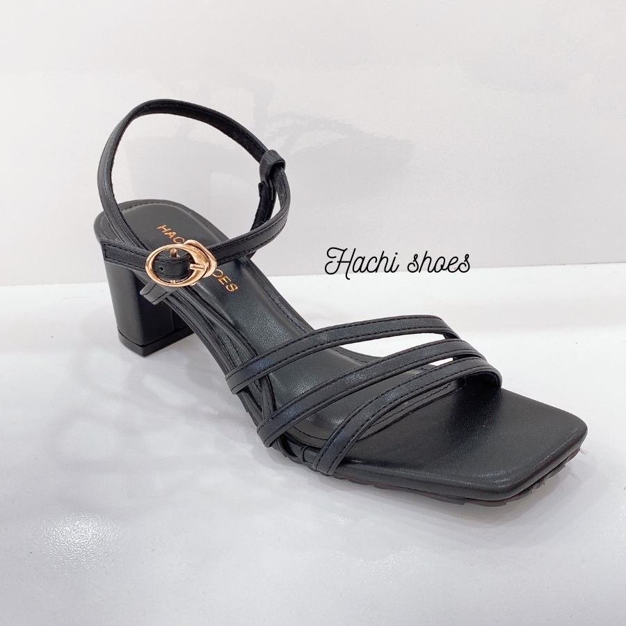 Sandal nữ gót vuông cao 5cm (ảnh thật) - hàng đẹp đế đi không trơn