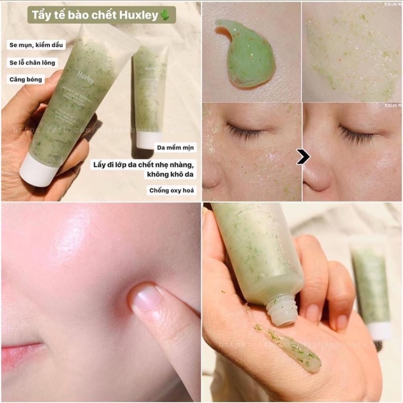 Tẩy tế bào chết hạt Huxley - Chiết xuất cây xương rồng Huxley Sweet Therapy Scrub 30ml