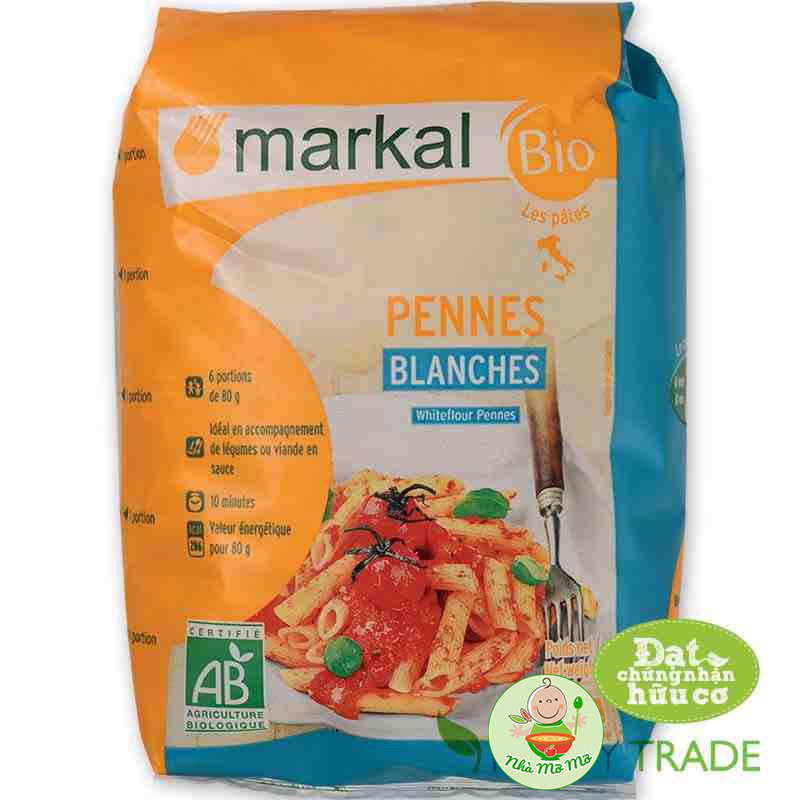 Mì Xoắn Mì Ống Hữu Cơ Markal Cho Bé 500g Pháp Nui Ăn Dặm - Nhà Mỡ Mỡ