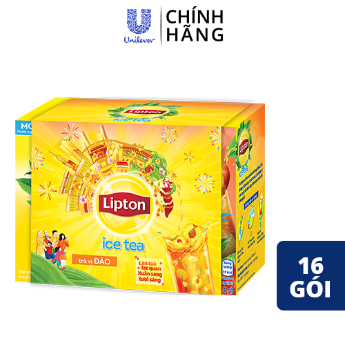 Trà chanh mật ong Lipton Ice Tea (16 Gói x 14g)