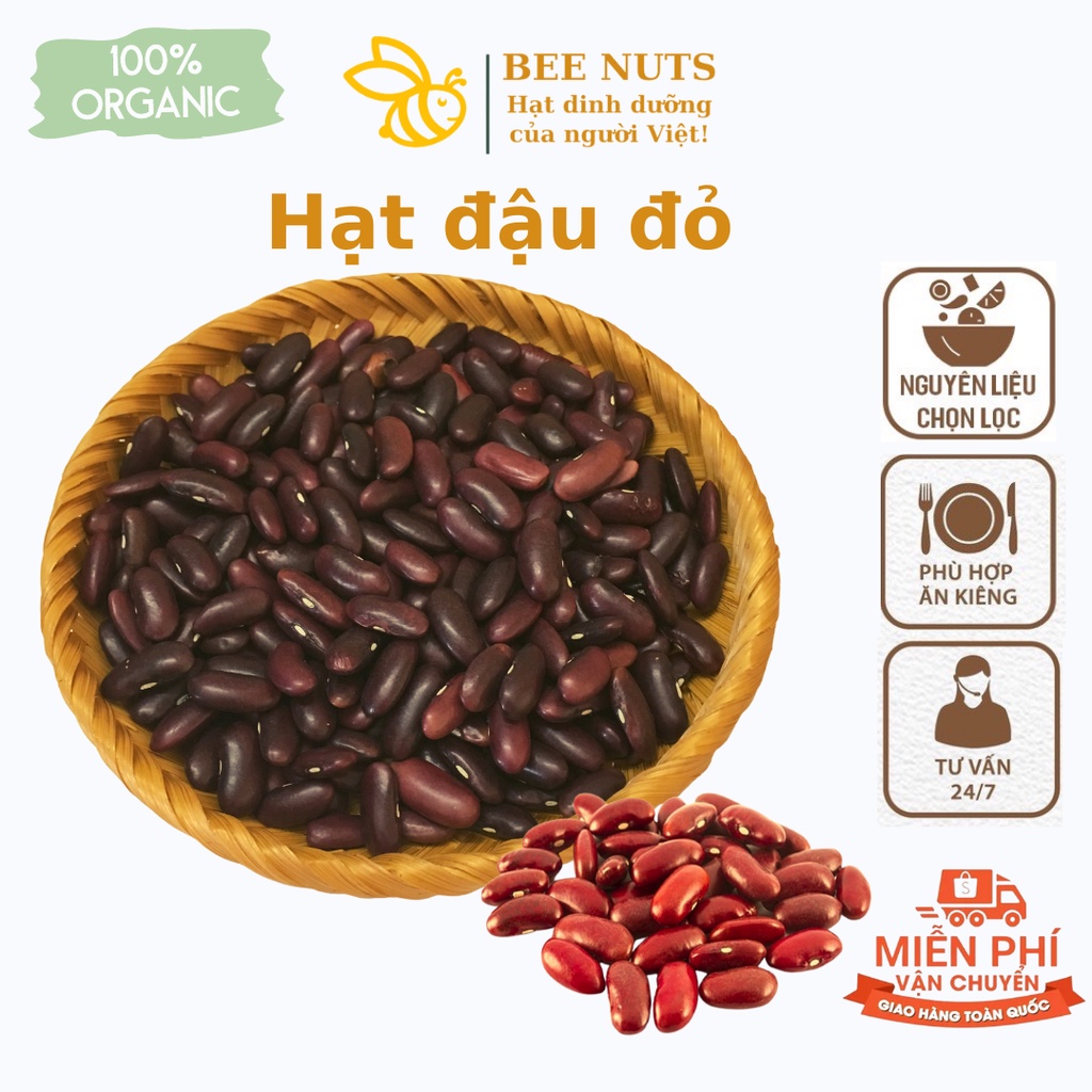 Hạt đậu đỏ quê size to loại 1 - Bee Nuts