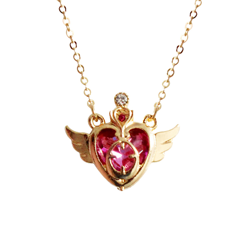 Dây chuyền kiểu Sailor Moon màu hồng