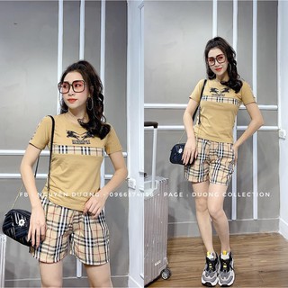BỘ ĐÙI KẺ PHA BURBERRY < KÈM ẢNH THÂT>