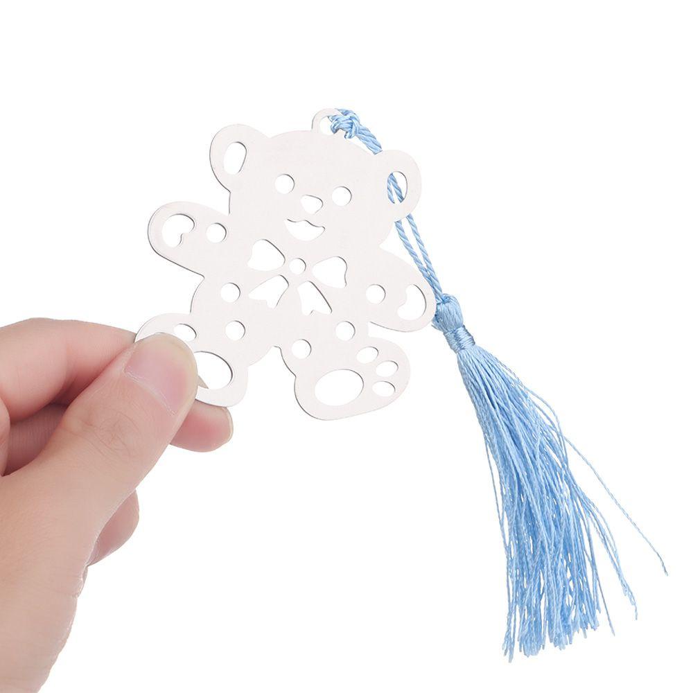 Lakamier Đánh Dấu Trang Sách Hình Trái Tim Phối Dây Tua Rua Rỗng Bằng Kim Loại