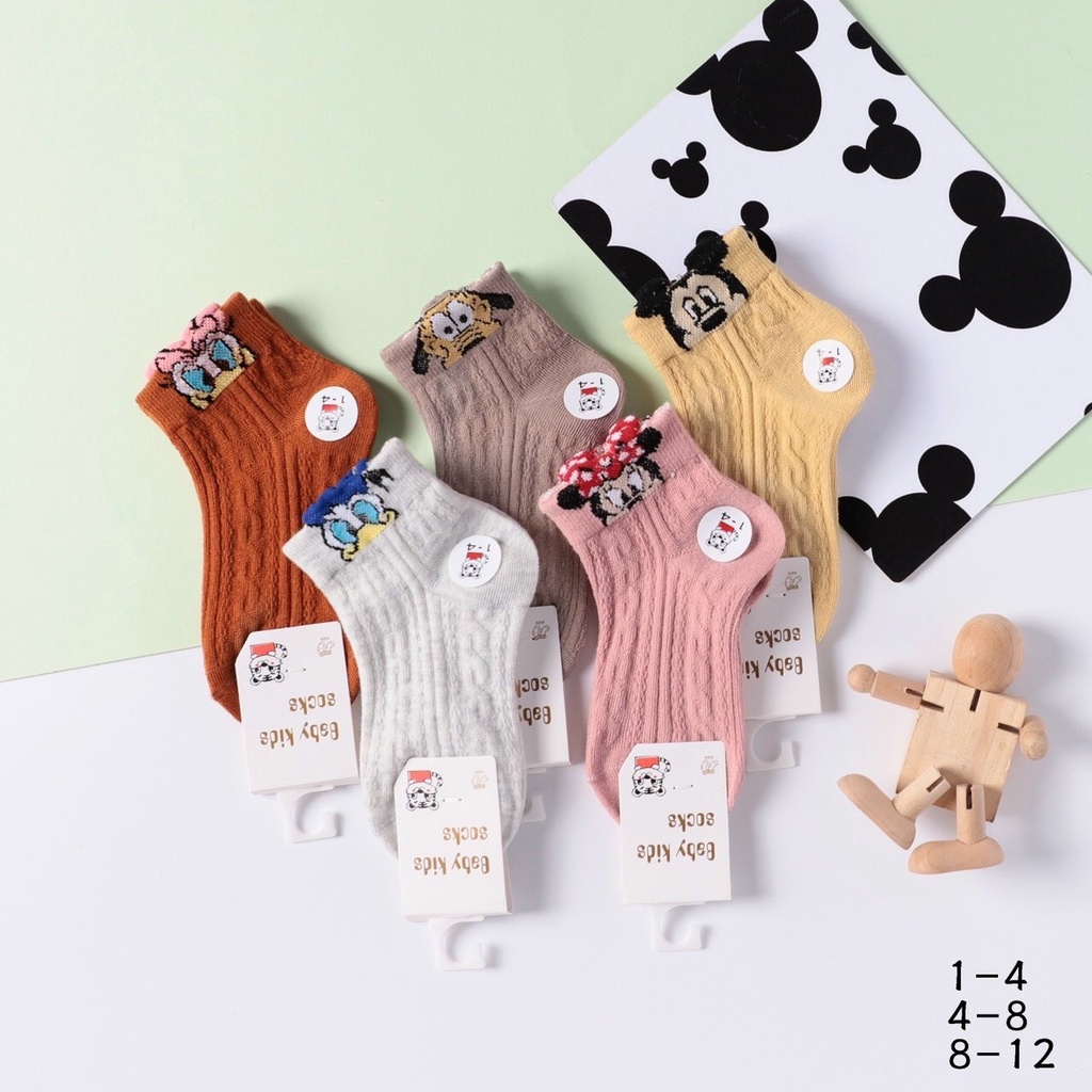 5 Đôi tất Micky Cổ cao bé gái hàng có tag 1-12 tuổi