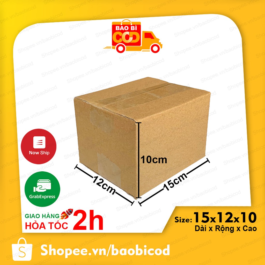 15x12x10 Hộp Carton Đóng Hàng