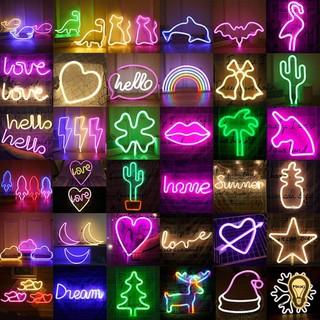 Đèn led neon trang trí nhiều mẫu