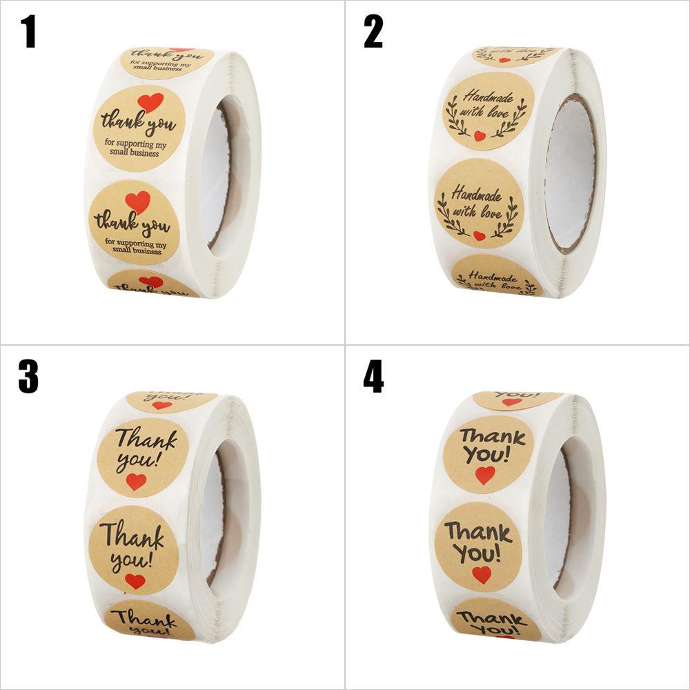 KUNHEV New Gift Label Decorations Seal Sticker Sticker Decoration Sealing Paste Creative Packaging Sealing Paper Thank Candy Bag Box Sticker Label