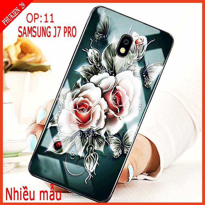 Ốp lưng điện thoại  SAMSUNG J7 PRO, J730 mặt kính 3d sang trọng, shop có cung cấp video tự quay sản phẩm TAIYOSHOP4