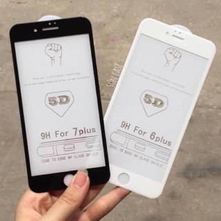 Kính cường lực siêu cứng,Full màn,Full keo iphone 6,6S,6 Plus,6S Plus,7,8,7 Plus,8 Plus