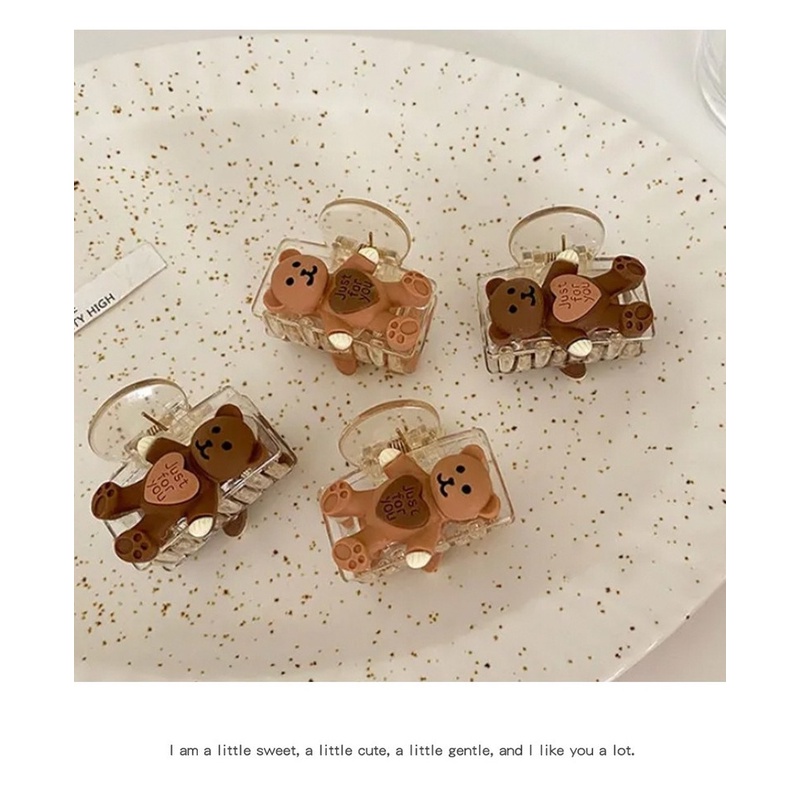 Kẹp tóc Seagloca hình gấu thiết kế dễ thương