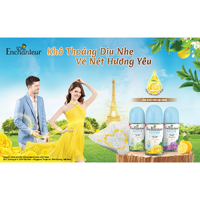 Lăn Khử Mùi Enchanteủ 50ml