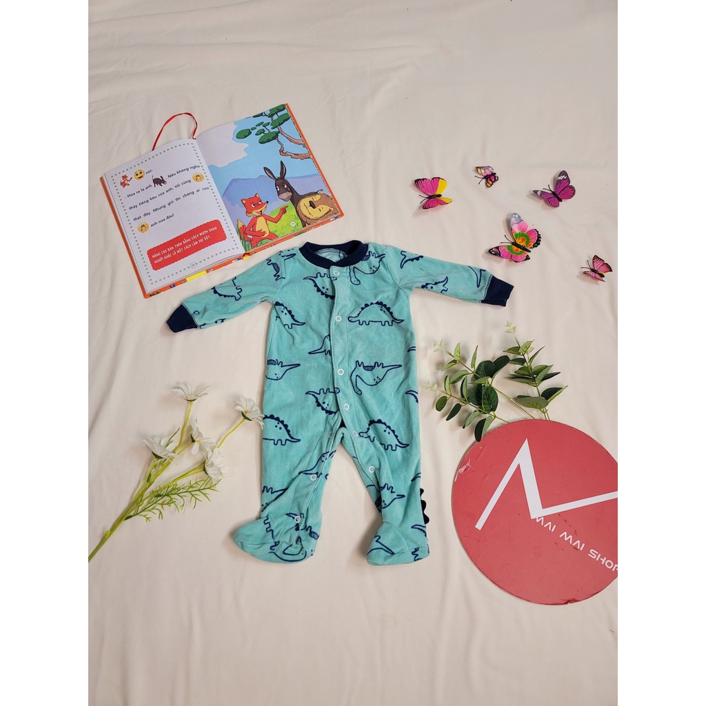 (Chọn màu- 3M) Body nỉ liền thân cho bé trai, bé gái sz 0-3M, Bộ đồ liền thân, bodysuit,bodysleep
