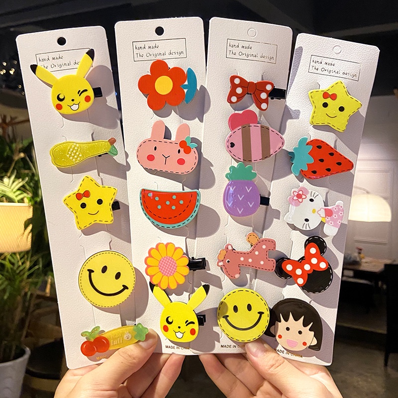 Kẹp Tóc Họa Tiết Hoạt Hình Dễ Thương Thời Trang 2022 Cho Bé Gái