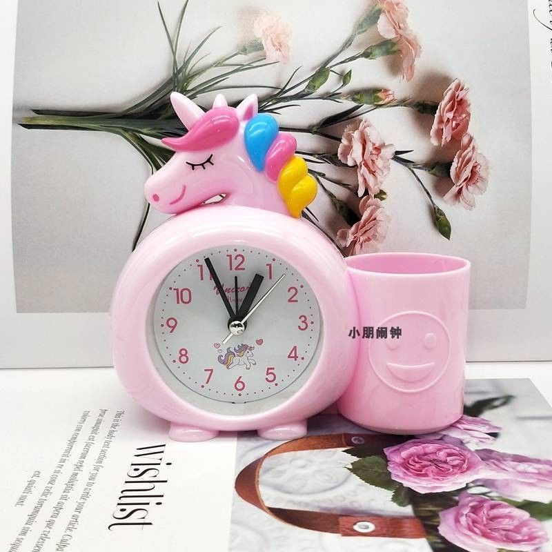 Sản phẩm mới Giá đỡ bút dành cho trẻ em Đồng hồ báo thức nhỏ Đồng hồ học sinh Đồ dùng học tập Đơn giản Sáng tạo Dễ thươn