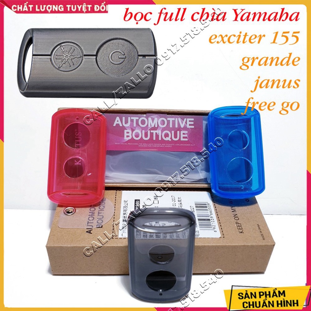 ✅ Bọc Khóa Trong Suốt Smartkey Yamaha EXCITER 155, GRANDE, NVX, JANUS,FREEGO  (hàng loại 1 full đáy chống cát) ✅ Ảnh thậ