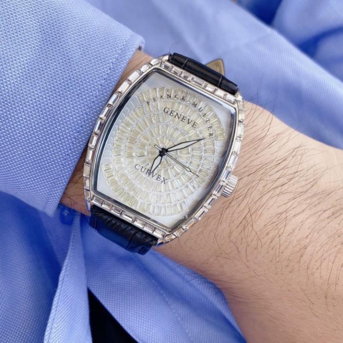 Đồng hồ Nam Franck muller mặt full đá cực chất