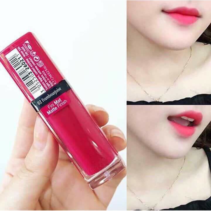 Son Bourjois Velvet BJ no.02 ĐỎ HỒNG