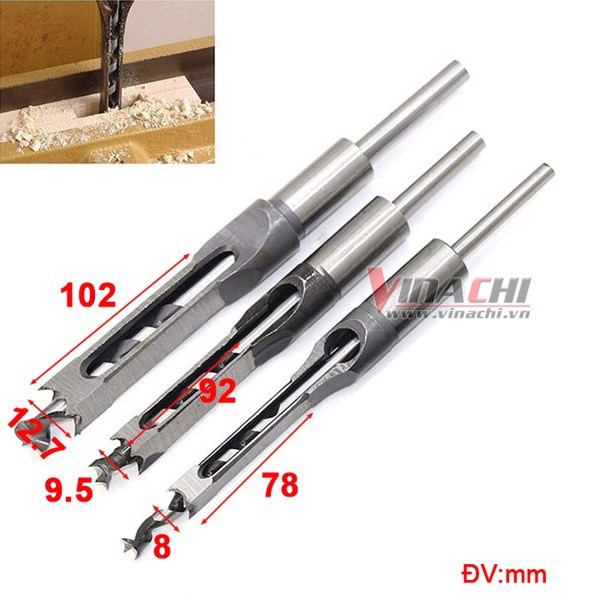 Mũi đục mông vuông , 12.7mm đuc sâu 10phan , dùng siêu thoát phôi