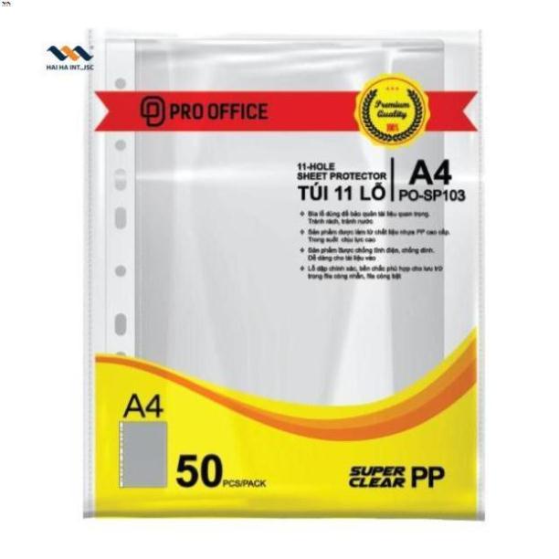 Combo 50 Túi sơ mi 11 lỗ đựng tài liệu Classmate SP103/ SP105/ Trà My cỡ trung