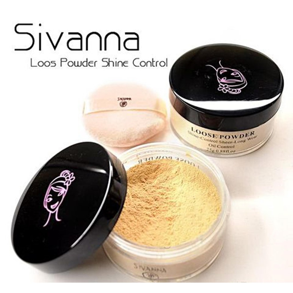 Phấn bột Sivanna colors loose powder shine-control sheer-long wear 20g | BigBuy360 - bigbuy360.vn