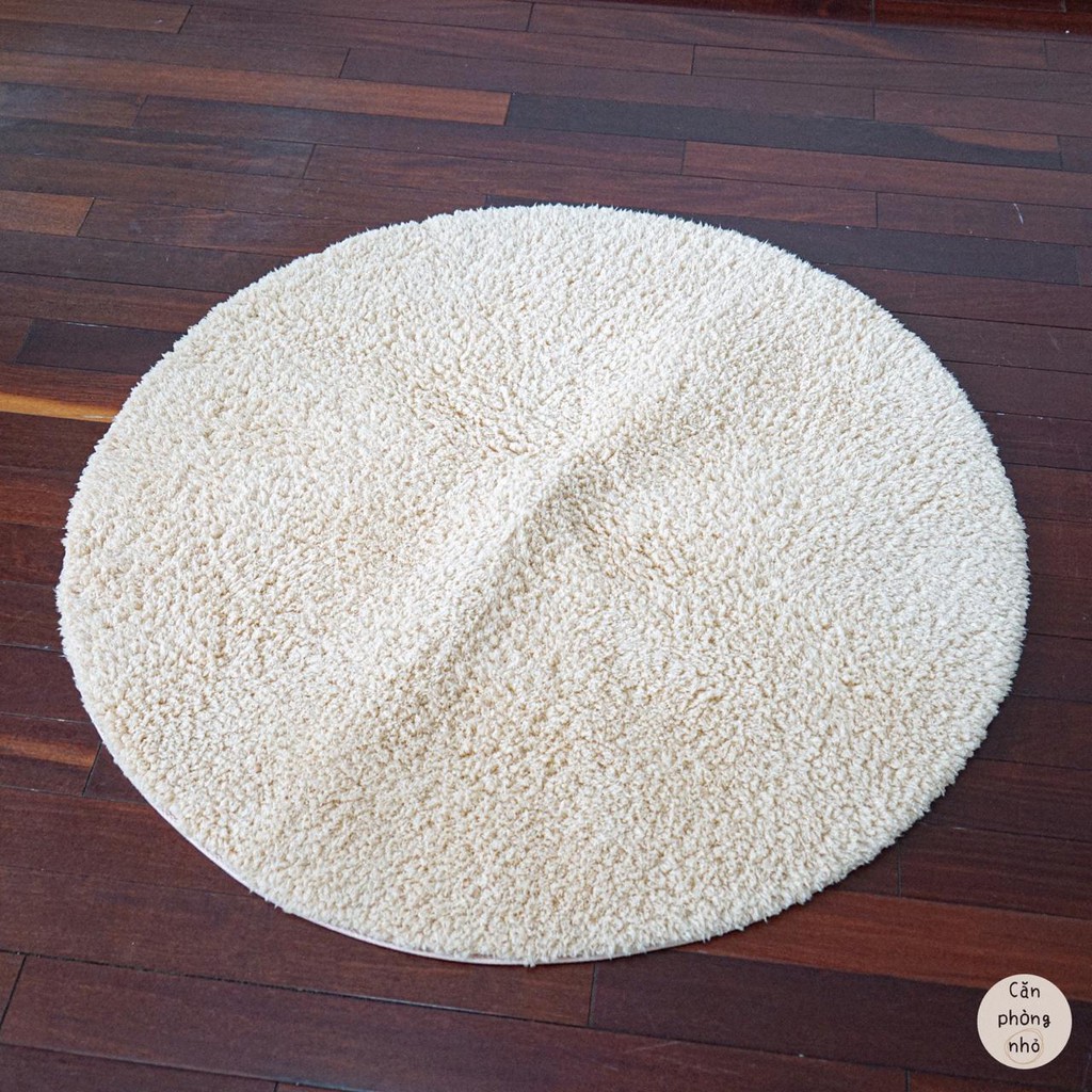Thảm lông tròn trải sàn phong cách Hàn Quốc - round carpet