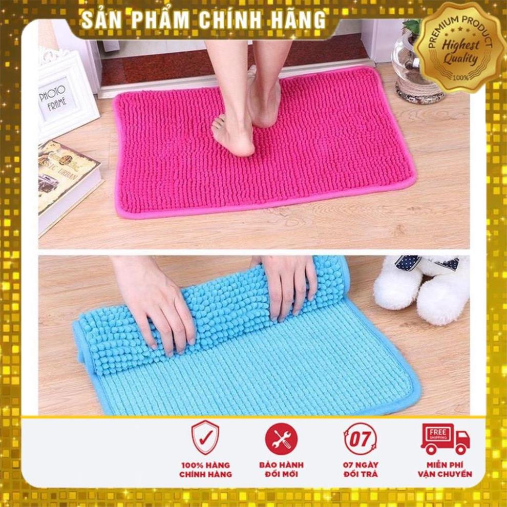 [Xả Kho] Thảm Chùi Chân Chống Trượt Thấm Hút Tốt Dùng Cho Nhà Tắm. Kích Thước 30cm x 50cm (Màu Ngẫu Nhiên)