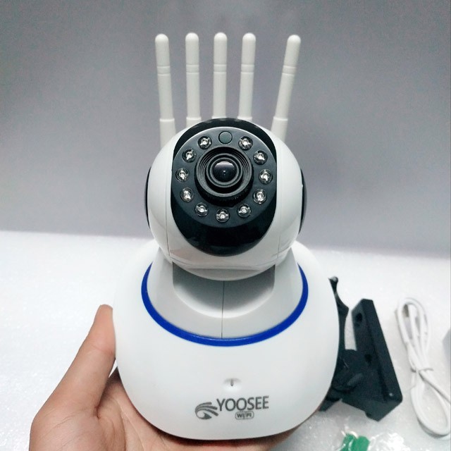 [Tặng thẻ nhớ 128GB] Camera Wifi YooSee 5 râu 1.0Mpx Full HD 720P đàm thoại 2 chiều