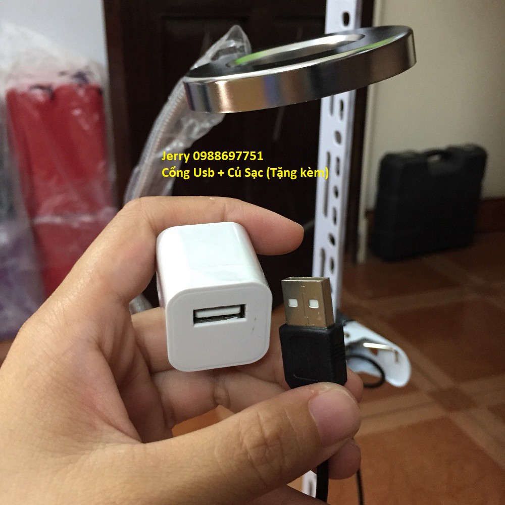 Đèn led kẹp 2 chế độ ánh sáng dùng phun xăm làm dạo livetrym