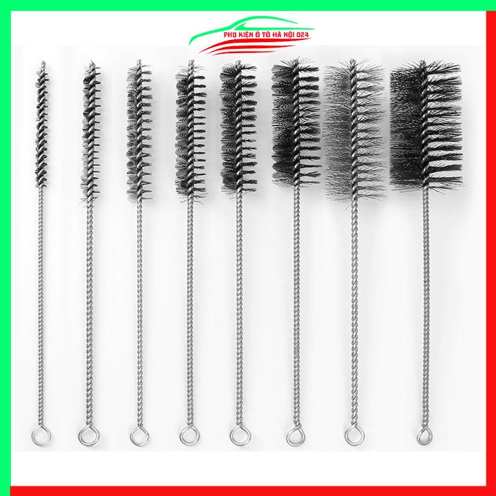 Chổi đánh gỉ sợi thép xoắn tròn đường kính tùy chọn từ 8mm-50mm