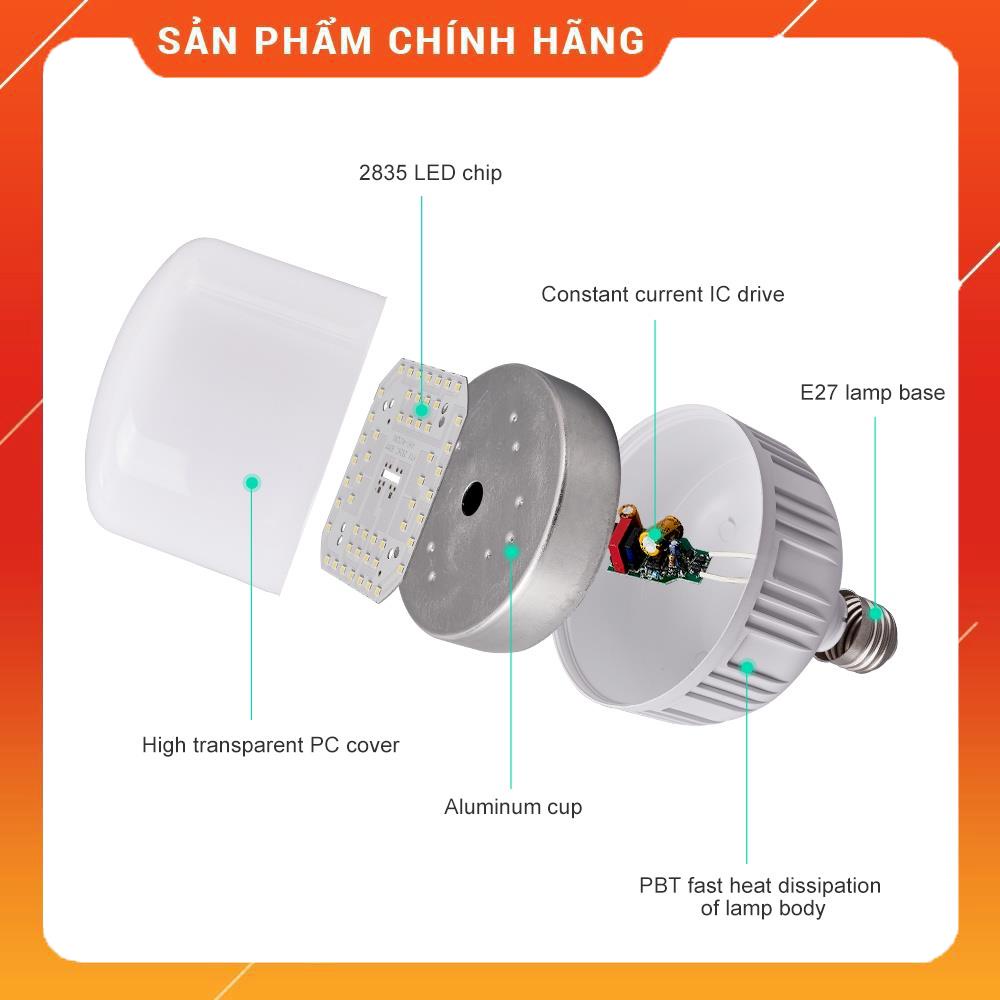 Bóng đèn Led 50W siêu sáng, dòng cao cấp chipled 2835 Osram Đức