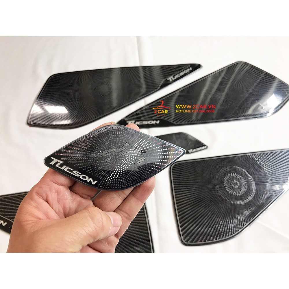 Ốp Tapli cánh cửa và màng loa xe Hyundai Tucson 2016-2021 Titan Cao Cấp, ốp táp li Tucson