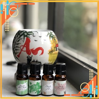 Combo đèn xông tinh dầu gốm sứ cỡ lớn