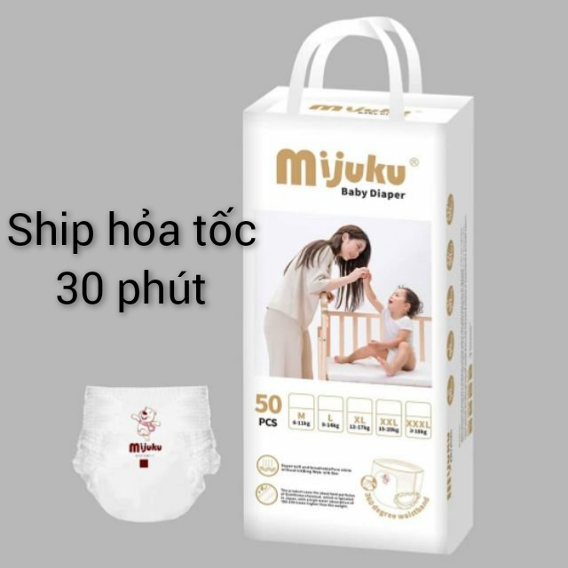 [HCM]Tã/bỉm quần xuất nhật Mijuku M50 / L50 / XL50 / XXL50 / XXXL50 miếng