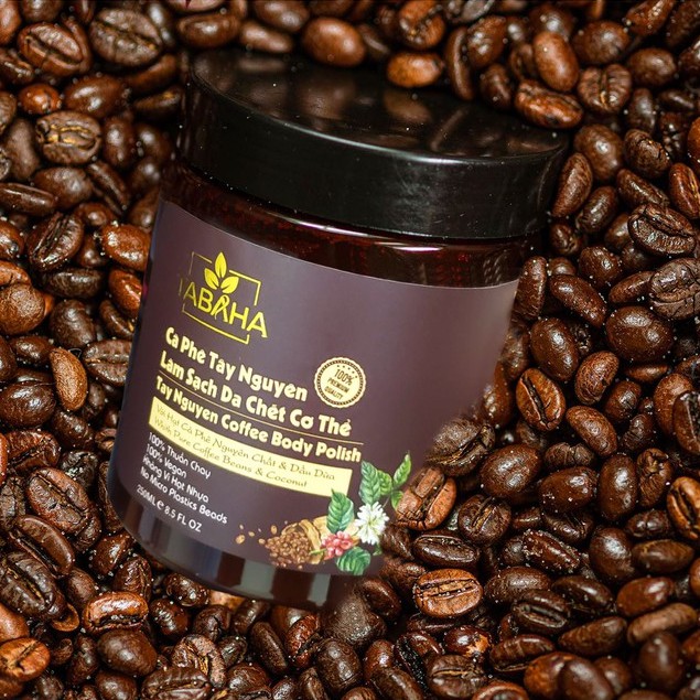 Tẩy da chết từ cà phê và dầu dừa toàn thân Tabaha 250ml ( Tay Nguyen Coffe Body Polish )