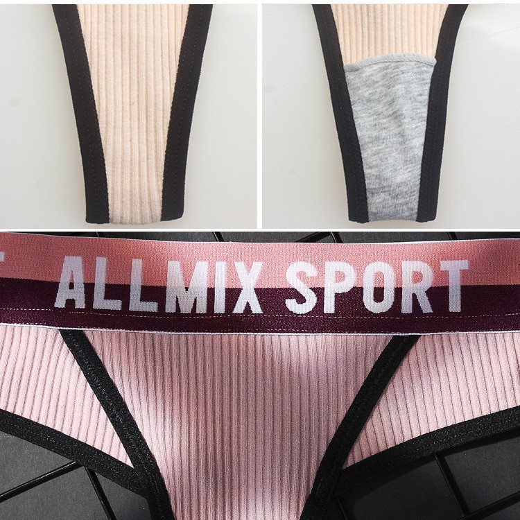 Quần Lót Lọt Khe Nữ Allmix Sport Cạp Lớn Thể Thao Sexy mùa hè 2021[Che tên sản phẩm]
