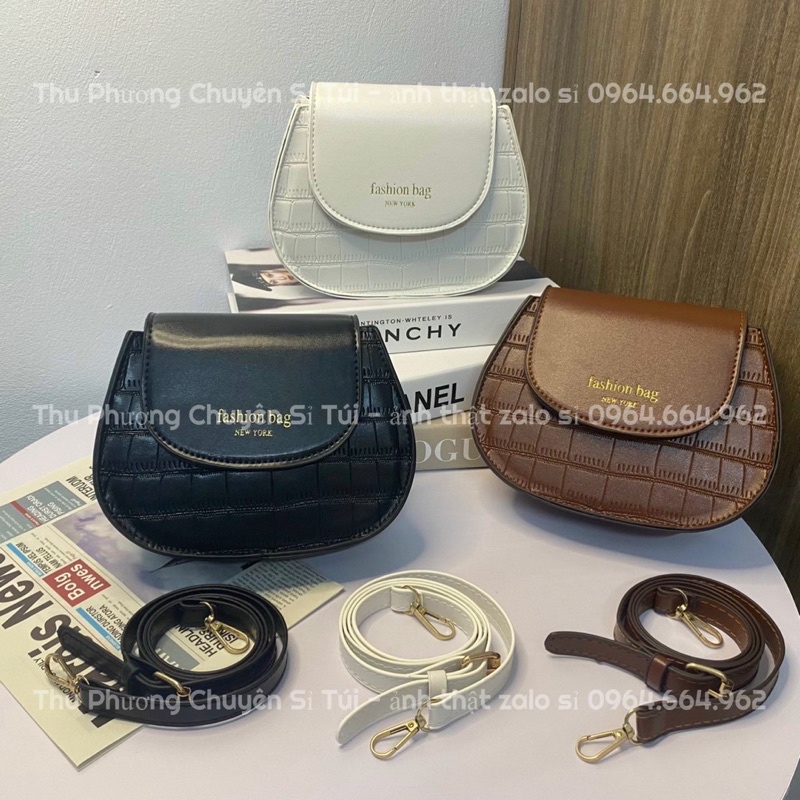 Túi mini nữ dáng bầu size 12 kèm dây đeo chéo (ảnh thật shop chụp)