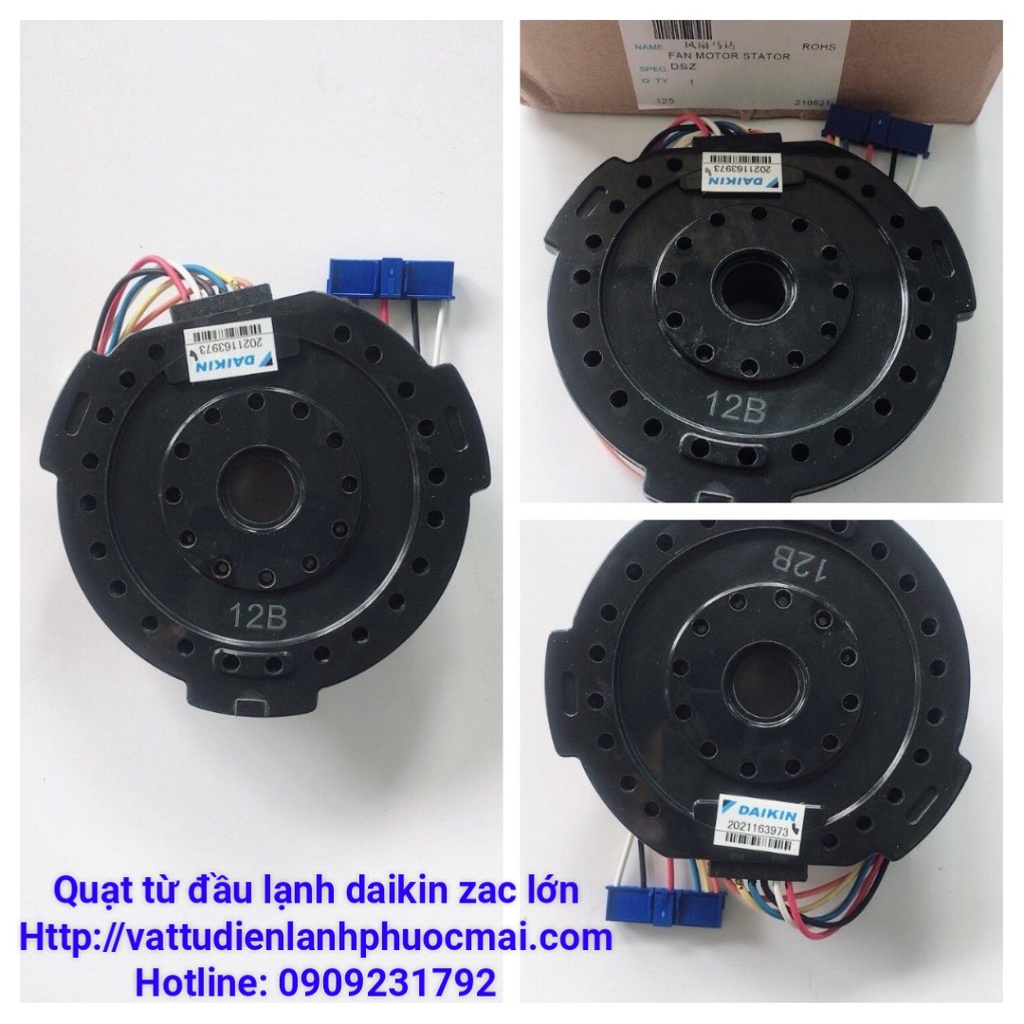 QUẠT TỪ MÁY LẠNH DAIKIN R32 FTKQ, FTKC25-35PVMV, MÃ : 2519315 HÃNG RẮC LỚN PHƯỚC MÃI