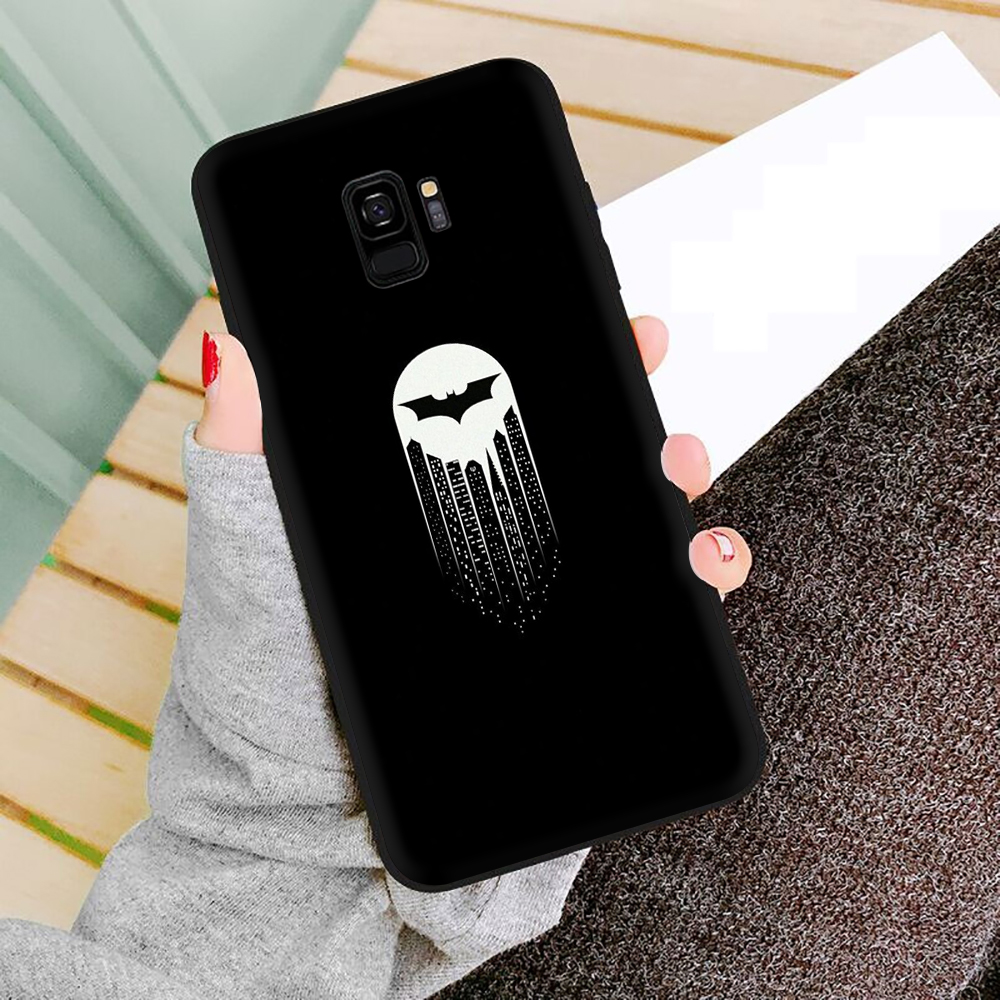 Ốp Điện Thoại Tpu Mềm Chống Rơi In Logo Batman Cho Samsung J7 Pro S7 S8 S7 Edge S8 Plus