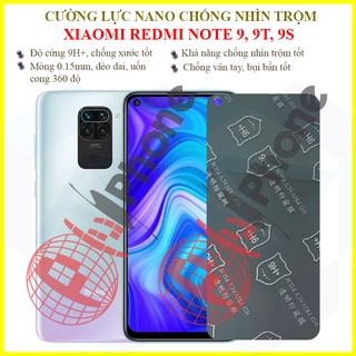 Dán chống nhìn trộm xiaomi redmi note 9 , note 9s, note 9t - dán cường lực dẻo nano 9h+