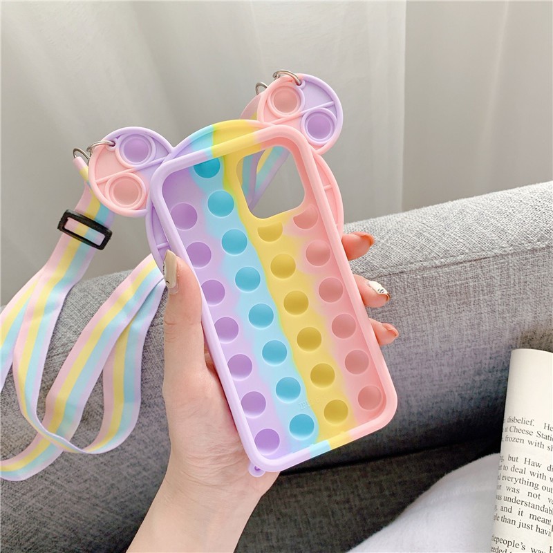 Ốp Lưng Silicone Hình Chú Chuột Mickey Đáng Yêu Cho Iphone 12 Pro Max 12mini 11 Pro Max I6 6s 7 8 + X Xr Xs Max