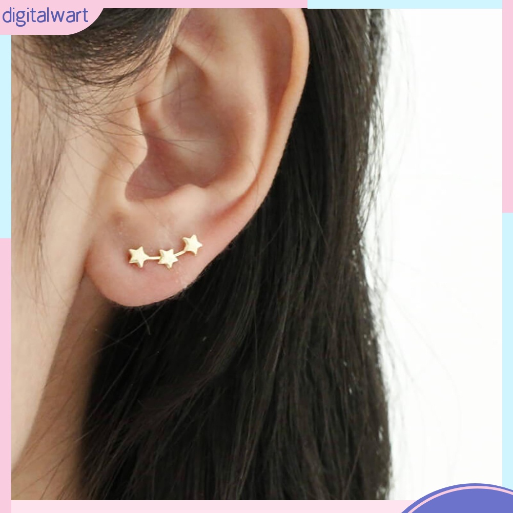 1 đôi bông tai hình ngôi sao nhỏ thời trang thanh lịch cho nữ