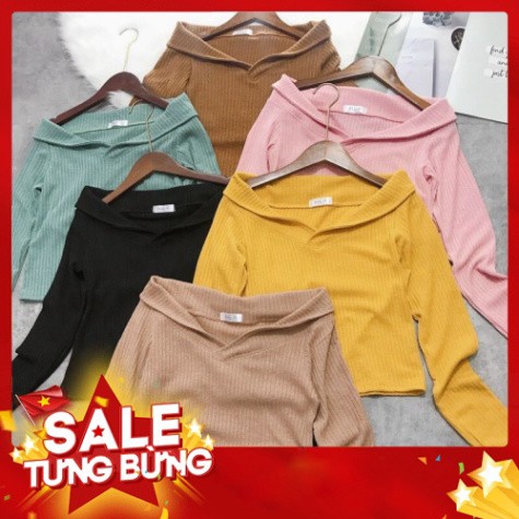 [BIG SALE] Áo len cổ vạt nhiều màu sắc