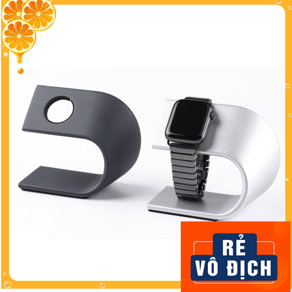 Đế Sạc Apple Watch Kiêm Giá Đỡ Dock Để Sạc Không Dây Cho Đồng Hồng Thông Minh Apple Watch 1/2/3/4/5/6/SE...Nhôm Cao Cấp
