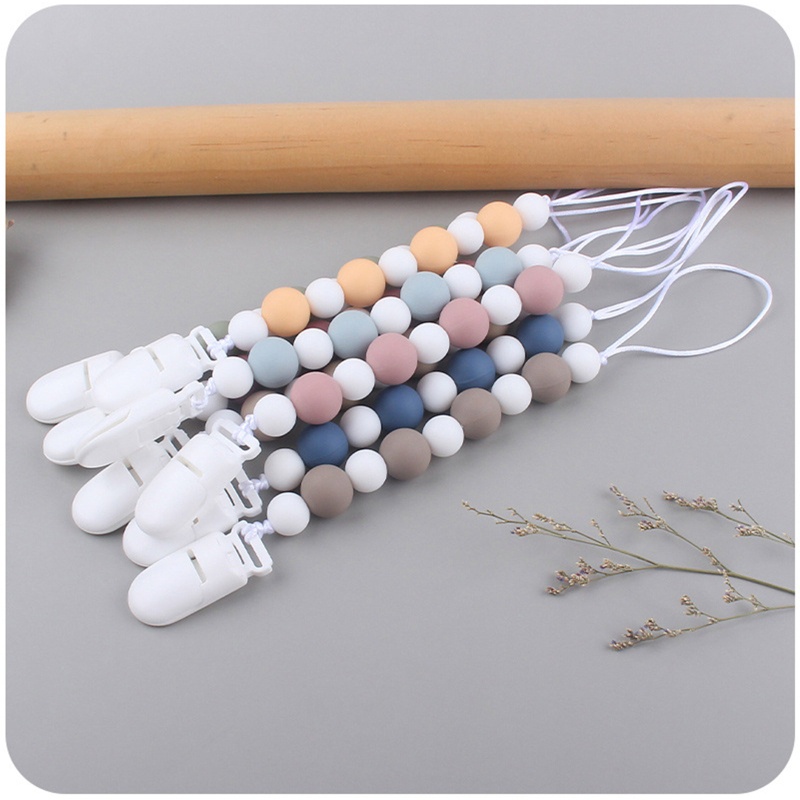 Giá Đỡ Núm Vú Giả Bằng Silicon Mềm Có Thể Gặm Răng Cho Bé Sơ Sinh